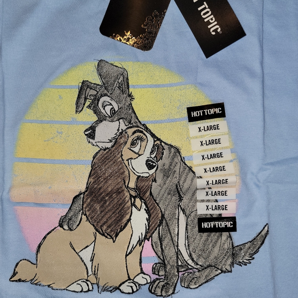 NEW Disney Lady & the Tramp Tee HOT TOPIC